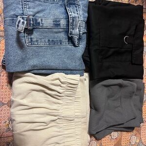 Stylish Clothing Bundle pants - Denim, Black, Cream, Gray